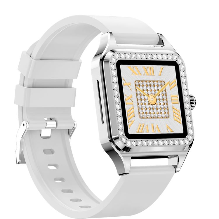 Green Lion Hilux Smart Watch with Extra Strap, 1.3" TFT IPS Display, 2-4 Days Working Time, 450nits Brightness, Sport Modes & Activity Tracking, Health Monitoring, 150mAh Battery, Bluetooth Version 5.4 - Silver