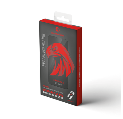 واقي شاشة Liberty Guard Privacy Full Cover بحافة مستديرة لهاتف iPhone 13 Pro Max، مضاد للصدمات والتأثير - الخصوصية