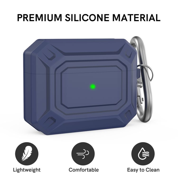 AhaStyle Premium Silicone Rugged Design Case with Anti-Lost Carabiner Compatible for AirPods Pro, Scratch Resistant, Shock Absorption & Dustproof