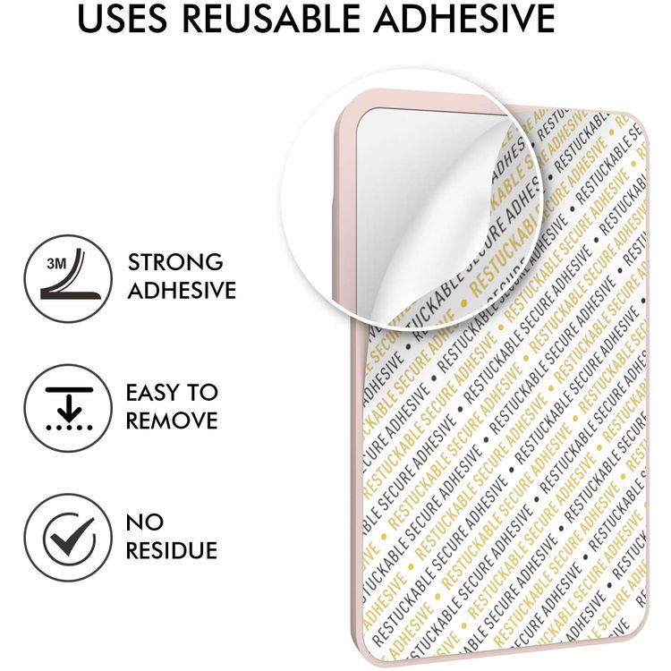 AhaStyle Silicone Card Holder for Smartphone, Phone Back Slot Silicone Wallet Pouch Card ID & Credit Card, Strong Adhesive, Slim Card Holder with iPhone/Android/Samsung Galaxy Pink