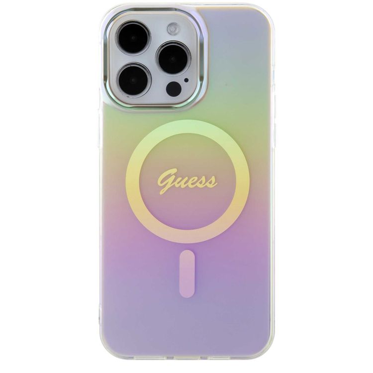 Guess IML Magsafe Case  - Pink - iPhone 15 Pro