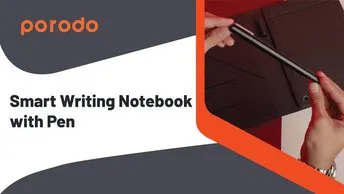 Purchase Porodo Grey Smart Writing Notebook with Pen Online in UAE (PD-SWNB-BK)