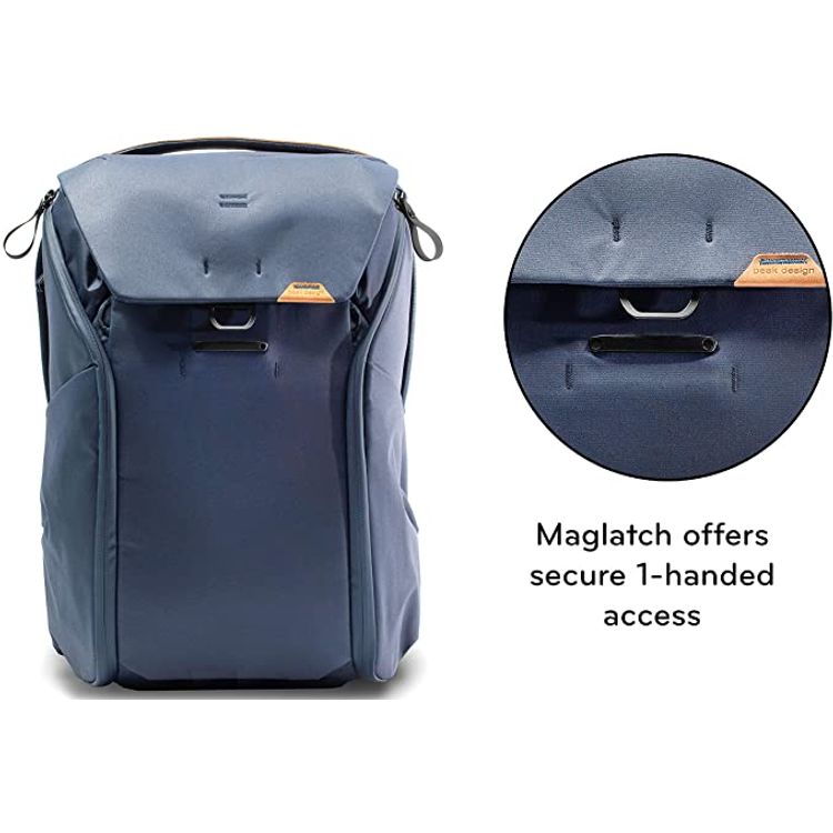 Peak Design Everyday Backpack 30L v2 Midnight, CHARCOAL, BEDB-30-MN-2_SML, L - Bluepack 30L v2 Midnight, CHARCOAL, BEDB-30-MN-2_SML, L - Blue