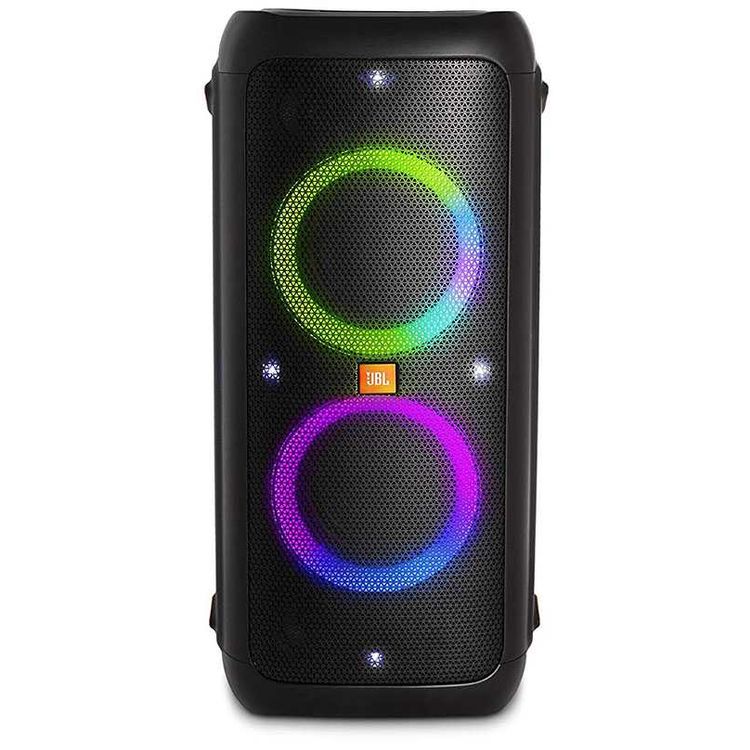 JBL PartyBox 300 Portable Bluetooth Speaker with Light Effects, 10000mAh Rechargeable Battery 18-hours Playtime, Built-in with Mic & Guitar Inputs - Black