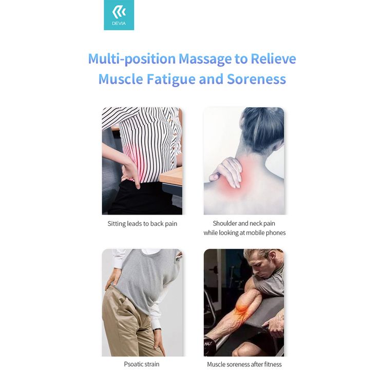 Devia 359668-BK General Fascia Gun Electric Massager Muscle Relaxer for Pain Relief { Brush Motor } 2000mah 25W - Black