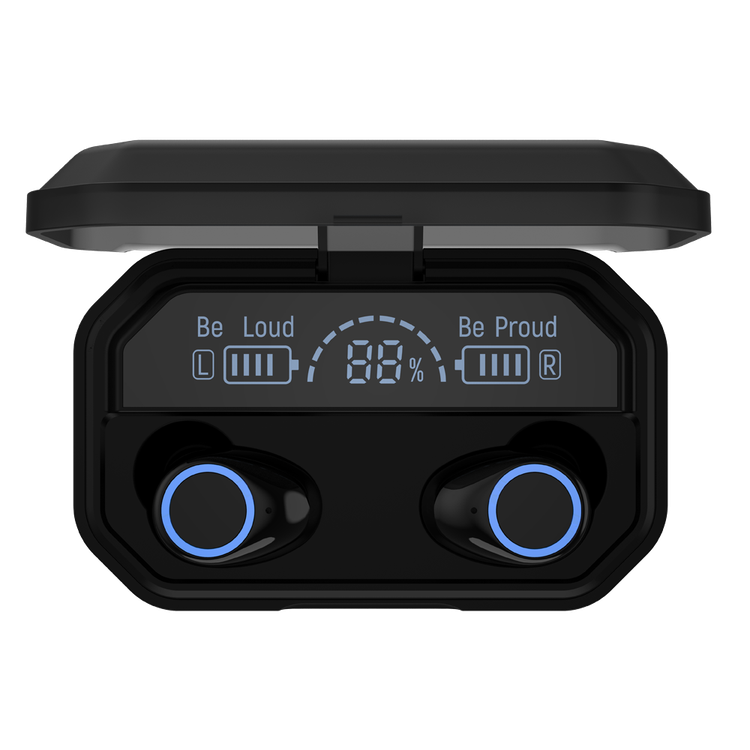 Devia Kintone Series Joy A12 Ultra Long Standby TWS Wireless Earphone - Black