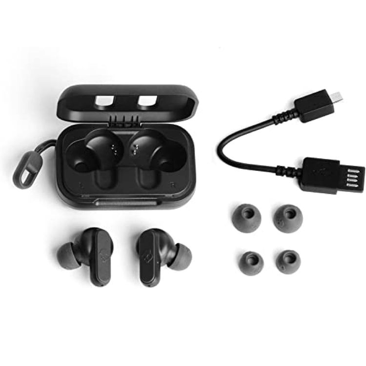 Skullcandy Dime 2 Mini and Mighty True Wireless Earbuds With Built-In Tile Technology - Black