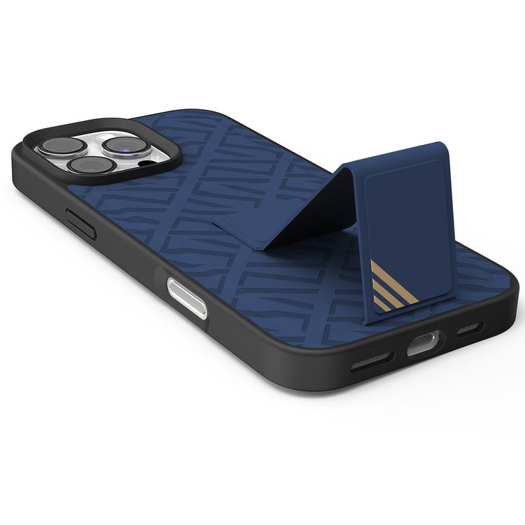 كفر حماية ليفيلو مورفيكس كويرو بمسند لهاتف آيفون 16 برو ماكس، قبضة مدمجة، سهل التركيب، زوايا مقاومة للصدمات - أزرق