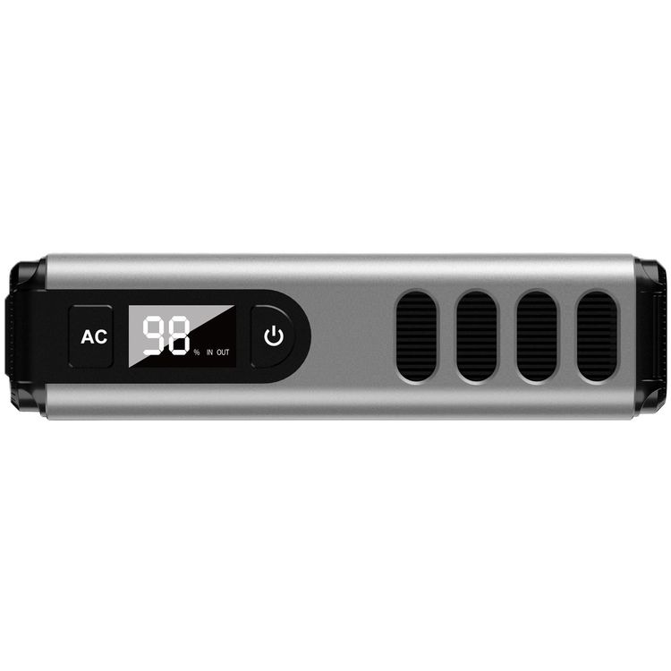  Powerology 32000mAh Mini Power Station with 150W AC Output, Advanced Cooling Technology, PD 100W, Laptop Charger - Gray