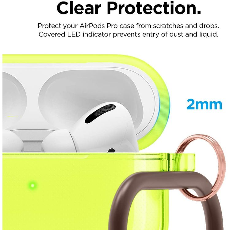 Elago Clear Hang Case لـ Apple Airpods Pro - الأصفر