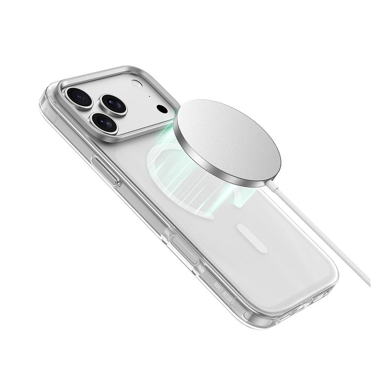 Green Lion Matte MagSafe Case for iPhone 17 Pro, Camera Protection, Drop Protection, Anti-Fingerprint, Anti-Scratch, Matte Shield, Precise Cutouts - Silver Titanium