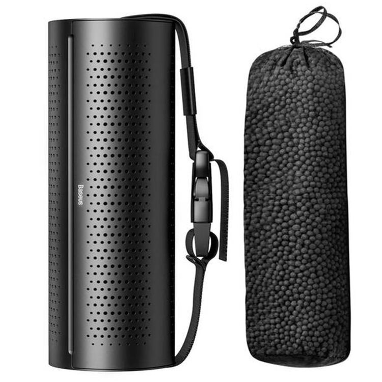 Baseus Original Ecological Car Charcoal Air Purifier with 94.2% Removal Rate, Easy Installation, Natural Activated Carbon - Black