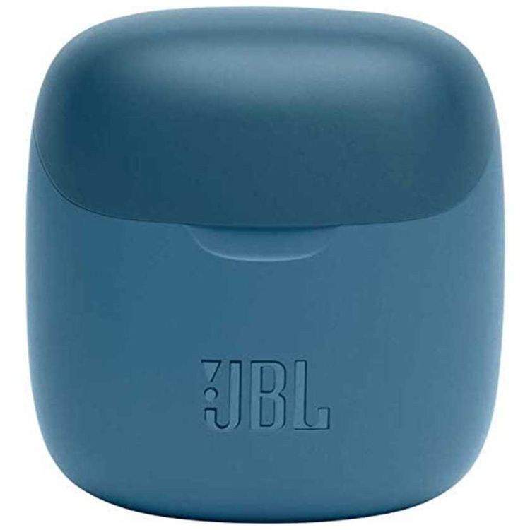 JBL T225 True Wireless Earbud Headphones, Pure Bass Sound, Bluetooth, 25-hours Battery Life, Dual Connect, Native Voice Assistant - Blue