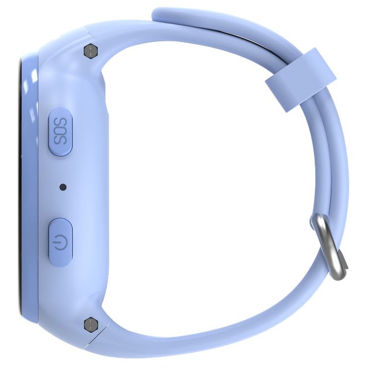 Porodo Kids 4G Smartwatch Android OS with 1.3" Touch Screen Size, WhatsApp, Video Calling, 320 × 320 Pixels Screen Resolution, 700mAh Battery Capacity, IP67 Water Resistant, 3 Hours Charging Time, 2 Days Working Time, Nano Sim Slot, SOS Calling Feature - Blue