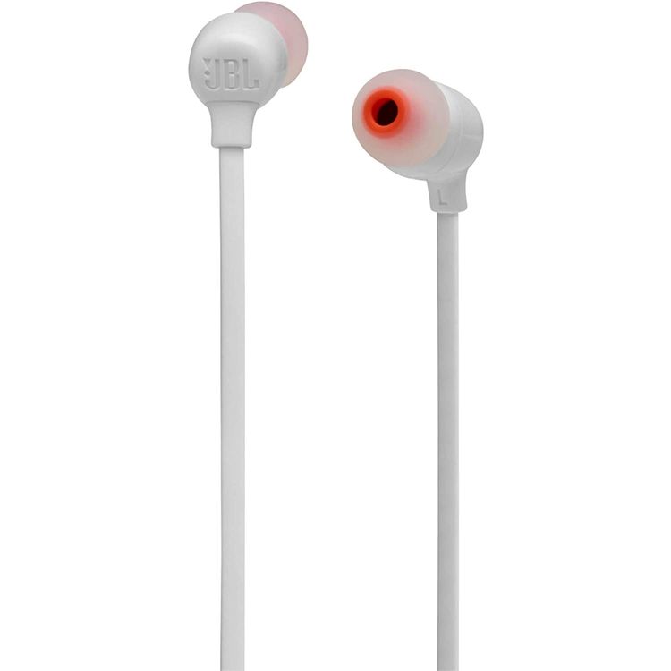 JBL T125 Wireless In-ear Pure Bass Headphones, 16 Hours Playtime, Bluetooth Version 5, Multipoint Connection, Magnetic Cable Management, Voice Assistant, Fast Charge - White