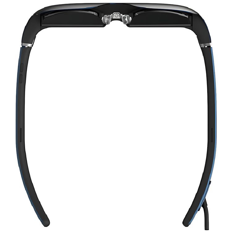 Powerology 2D/3D Ultra AR Movie Glasses with Si-OLED Display, 1920x1080p Resolution, 120" Virtual Display, 1800 nits Brightness, 41° Field of View, 90Hz Refresh Rate, 24 Bit-Color Depth, No Glare, Tailored Clarity - Black