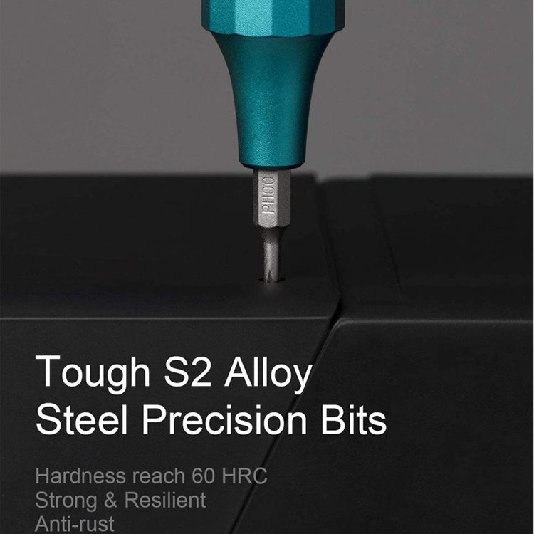Xiaomi Mi QWLSD004-GR HOTO 24 IN 1 Precision Screwdriver, Mini Screwdriver Set, Multi-functional Screw Driver, Magnetic Storage Box for 24PCS Bits- Green