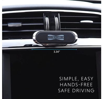لوفل هاندل برو حامل الهاتف | حامل هاتف للسيارة محمول ومتين - أسود