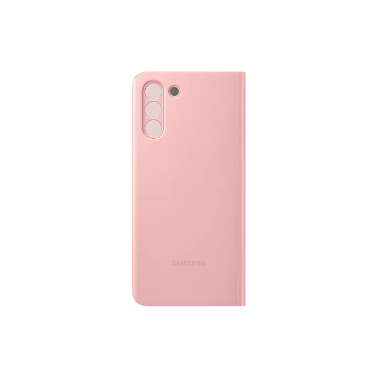 Samsung Clear View Cover for Galaxy S21 Plus, Keeps the phone clean, Use your phone-screen unseen, Easy control at a tap, Cutting-edge design For Samsung Galaxy S21 Plus  - Pink