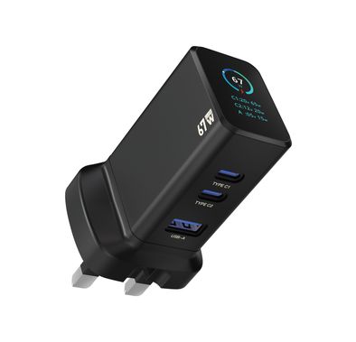 Powerology GaNex Multiple Ports Adapter with Foldable UK ...