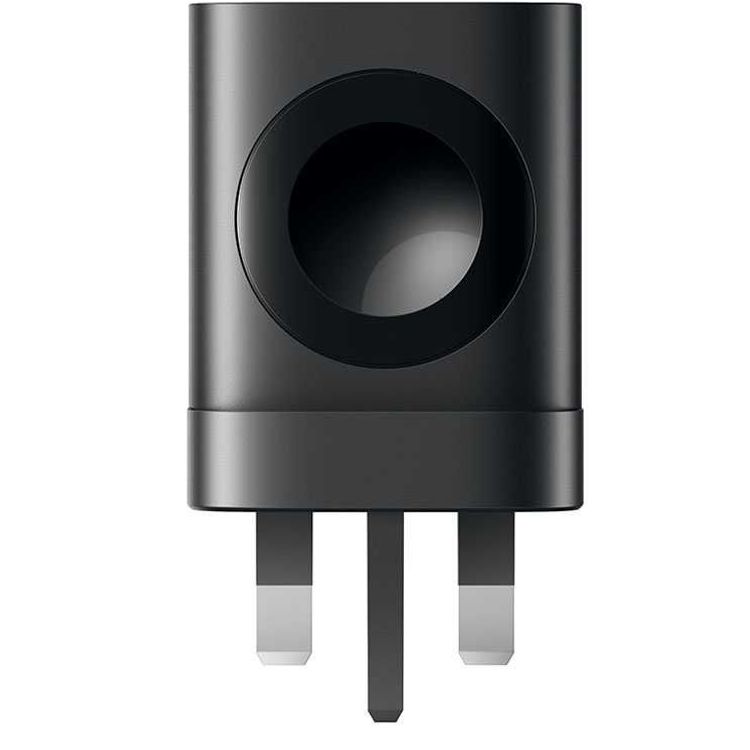 Porodo Dual Port Multi-Device Wall Charger with Integrated Watch Charger - Black