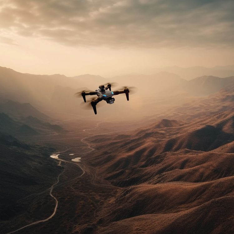 Green Lion G980 Drone, HD Photo & Video, 2000mAh Battery Capacity, 15 minutes Flight Time, 150m Control Distance, 25fps Frame Rate, One-Key Return, Obstacle Avoidance - Gray