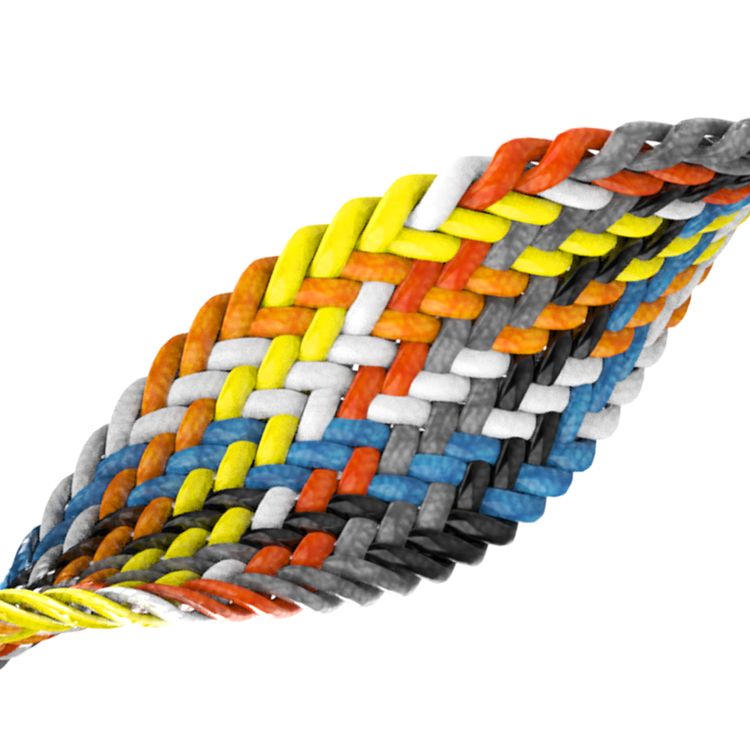 Green Lion Braided Solo Loop Watch Strap for Apple Watch 42/44mm, Adjustable Strap, Soft & Comfortable Fit, Easy Installation - Rainbow