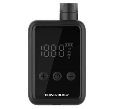 Powerology Super Compact Tire Inflator, 1000mAh Battery C...