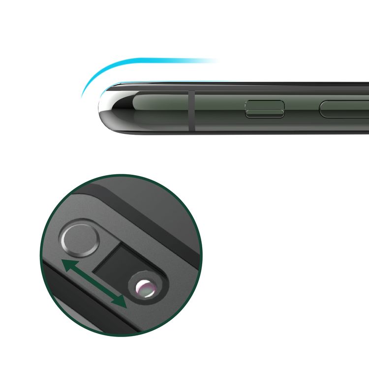 واقي شاشة زجاجي عالي الدقة 3D Security Pro من Green Lion لهاتف iPhone 12 / 12 Pro 6.1 بوصة