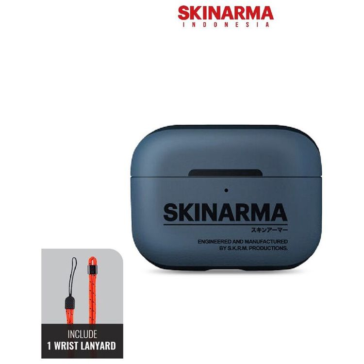 Skinarma Spunk Case for AirPods Pro (2ND Gen) with Wrist Strap, 360º  Impact and Scratch Protection, Wireless Charging - Blue 