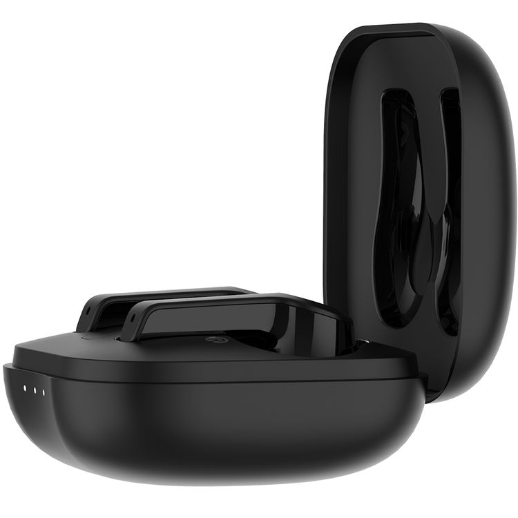 Powerology Earbuds Pro with Active Noise Cancellation, 30 Hours Charging Case Battery Life, 10m Transmission Distance, Bluetooth Version 5.2, Siri Activation - Black