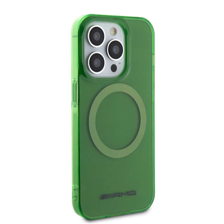 AMG iPhone 15 Pro For Magsafe Transparent Case  - Green