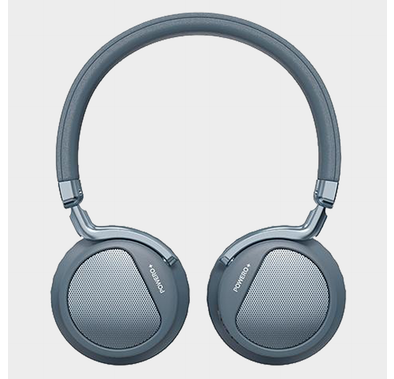 Powero+ Ritmo 220 Bluetooth Wireless Over-Ear Headphones with Pure Bass & Voice Prompt - Ergonomic Design Bluetooth 5.0 Headset - Multi Function Buttons - Siri Enabled - Blue