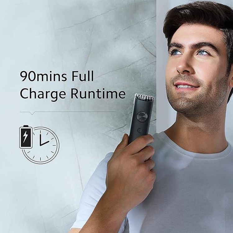 مجموعة العناية الشخصية Xiaomi Grooming Kit Pro مع وظيفة السلك واللاسلكية، حتى 90 دقيقة من وقت العمل، بطارية ليثيوم أيون بسعة 800 مللي أمبير في الساعة، 40 إعداد طول، دقة قص تصل إلى 0.5 مم، شحن سريع، قفل للسفر، مستوى مقاومة الماء IPX7 - باللون الأسود.