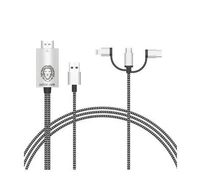 Green Lion 3-in-1 HDMI Cable with 1080 Pixels Resolution,...