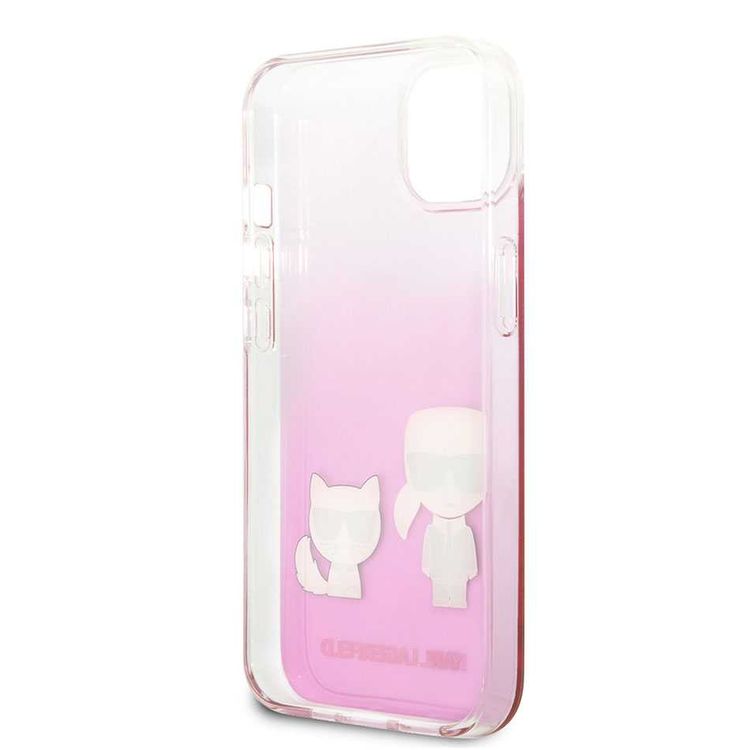 Karl Lagerfeld PC/TPU Hard Case Ikonik Choupette For iPhone 13 (6.1 ) - Pink