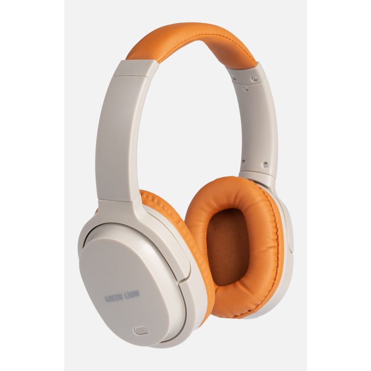 Green Lion SanSiro Wireless Headphones, 300mAh Battery Capacity, 30 Hours Play Time, 2.5 Hours Charging Time, 10m Transmission Distance, Built-in Microphone, Lightweight, AUX Port - Beige