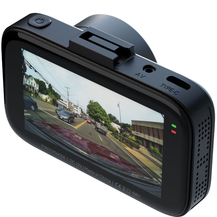 Powerology Dash Camera 4K Ultra With High Utility Built-in Sensors - Black