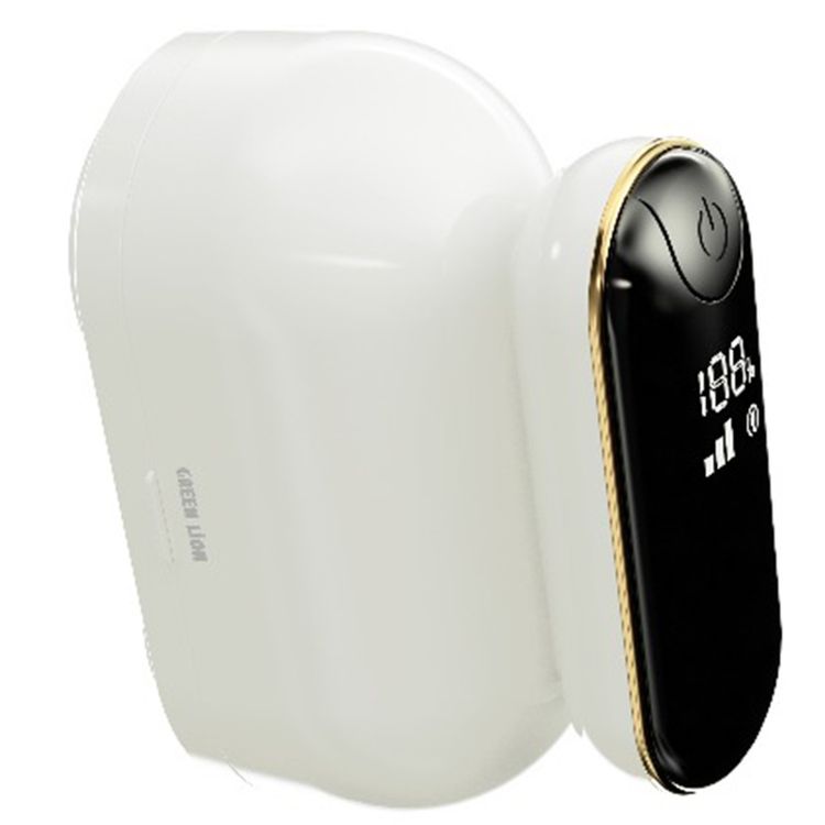 Green Lion Dualpro Digital Fabric Remover with 3-Gear Speed Control, Up to 2.2 Hours Working Time, 130mL Lint Bin Capacity, 2 × 6-Leaf Blades, Honeycomb Mesh Cover, Comfortable Hand Grip, Dual-Head Design - White