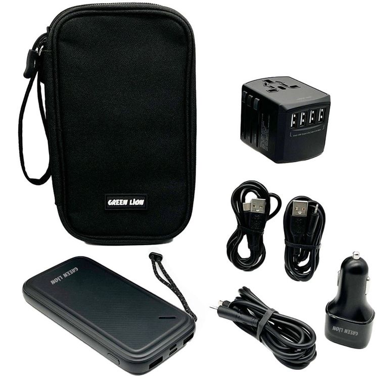 Green Lion 6 In 1 Universal Travel Bag - Black