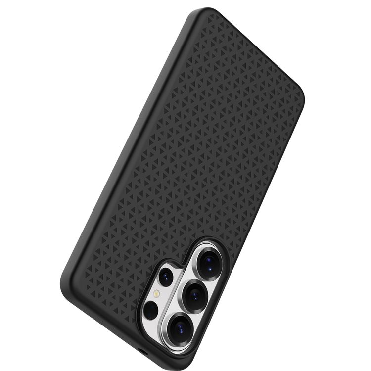 Levelo Flora MagSafe Liquid Silicone Case for Samsung S26 Ultra, Shock-Resistant Bumper, Premium Silicone Grip, Metal Frame for Camera & Buttons, Drop Protection - Black  