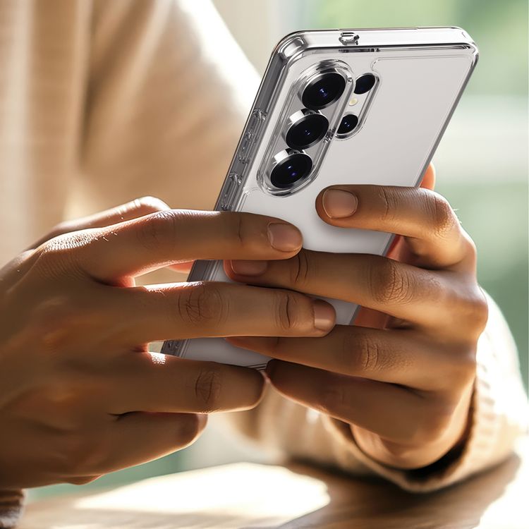 Levelo Clara Clear Case for Samsung S26 Ultra, Raised Camera Edges, Scratch Resistance, Precision Fit, Shock-Resistant Bumper - Clear