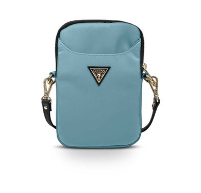 سي جي موبايل جيس حقيبة هاتف نايلون بشعار مثلث معدني وحزام كتف قابل للتعديل ، يسهل حملها ، حقيبة تخزين محمولة رفيعة وخفيفة الوزن مناسبة للخارج ، الأعمال ، المكتب ، المدرسة المرخصة رسميًا