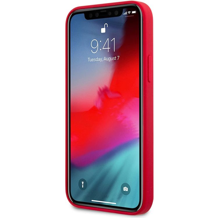Karl Lagerfeld Silicone Hard Case Choupette Head for iPhone 12 / 12 Pro (6.1") - Red