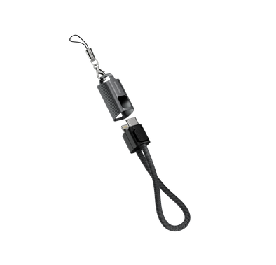 Porodo Chargeloop Keychain USB-C to Lightning Data Cable ...