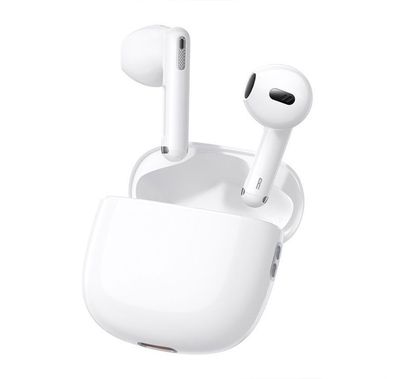 Baseus Bowie WX5 True Wireless Earphones, Active Noise Cancellation, Indicator Lights, Type-C Charging Interface, 1 Hour Charging Time, 6.5 Hours Playtime - White