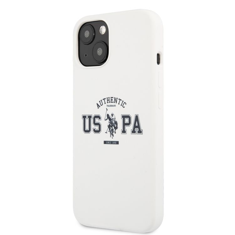 CG MOBILE U.S. Polo Assn. Liquid Silicone Authentic Logo Compatible for iPhone 13 (6.1")  Drop Resistant, Easy Access to All Ports, Anti-Scratch, & Shock Absorption Protective