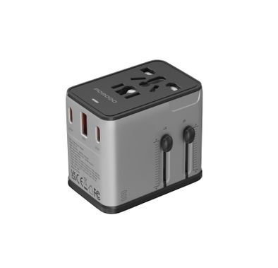 Porodo 2300W Universal Travel Adapter with PD 20W, QC 18W...