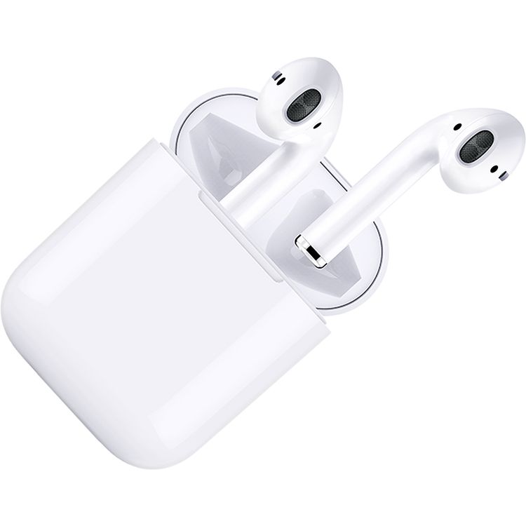 Porodo Soundtec Earbuds 2 with Touch Controls, Single Earbud Mode, Siri Enabled, Wireless Charging Support, HiFi Sound, In-ear Sensor, 12m Bluetooth Range, Lightning Charging Port - White