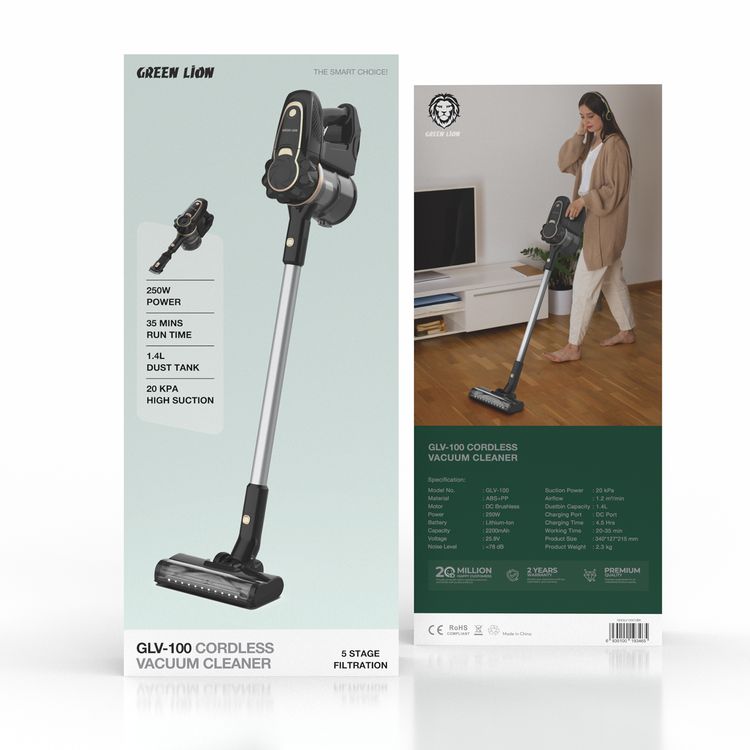 مكنسة كهربائية لاسلكية جرين ليون GLV-100